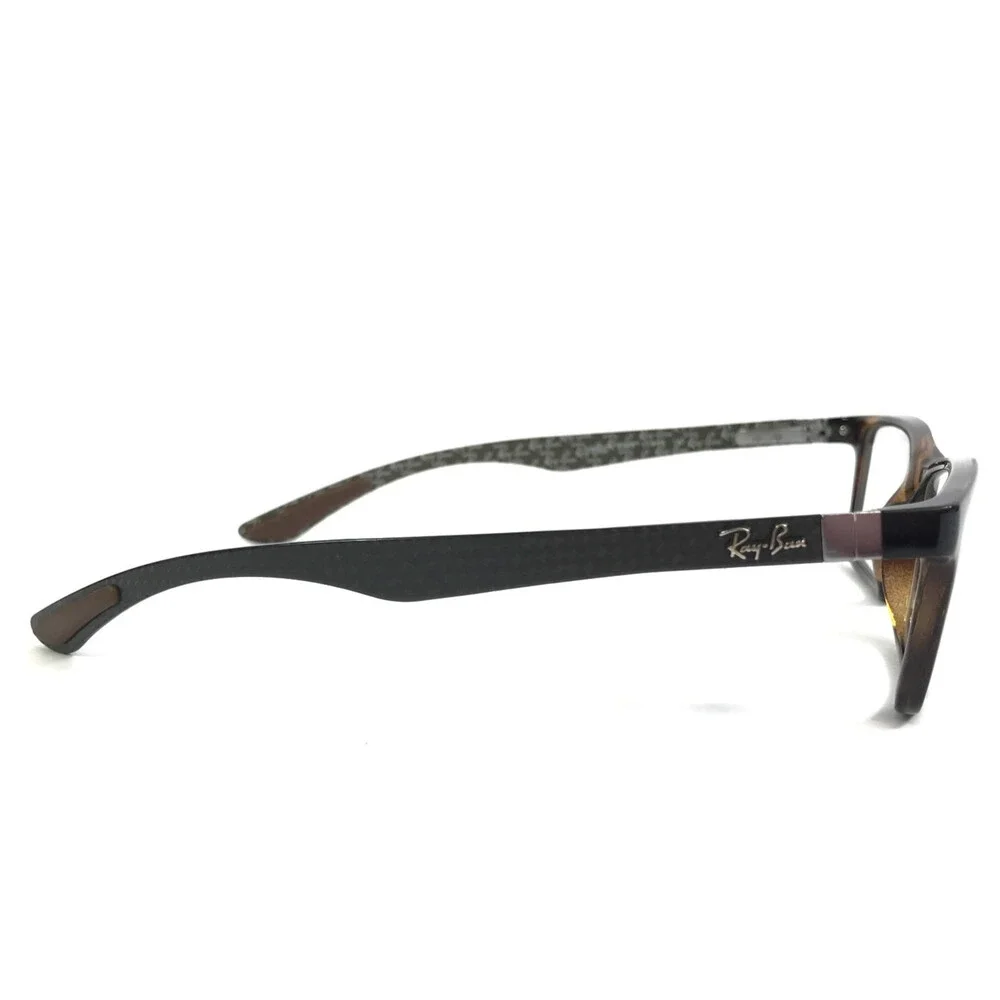 Ray-Ban Eyeglasses Frames RB8901 5846 Brown Tortoise Gray Carbon Fiber 53-17-145